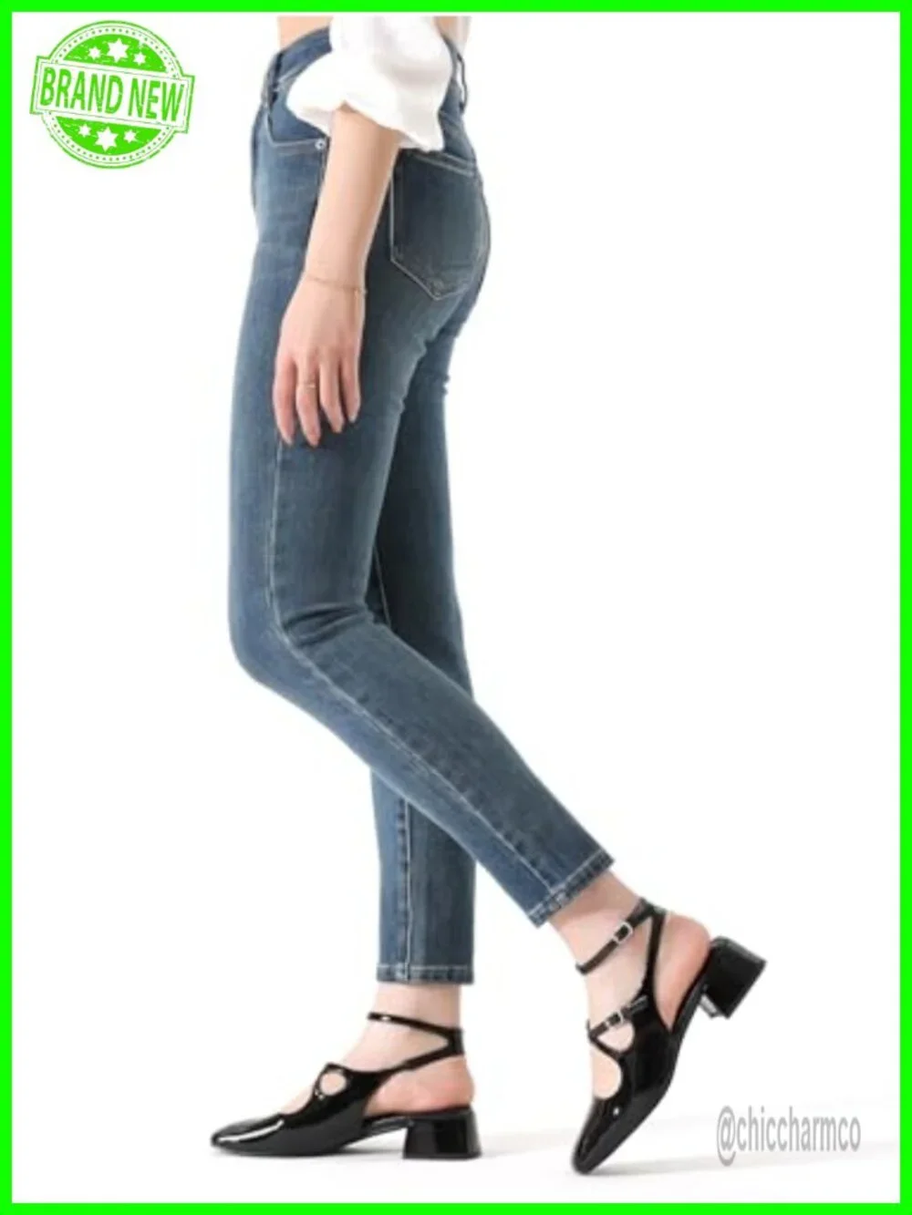 Womens Mary Jane Heels Chunky Low Heel Slingback Pumps Square Toe Wedding Party